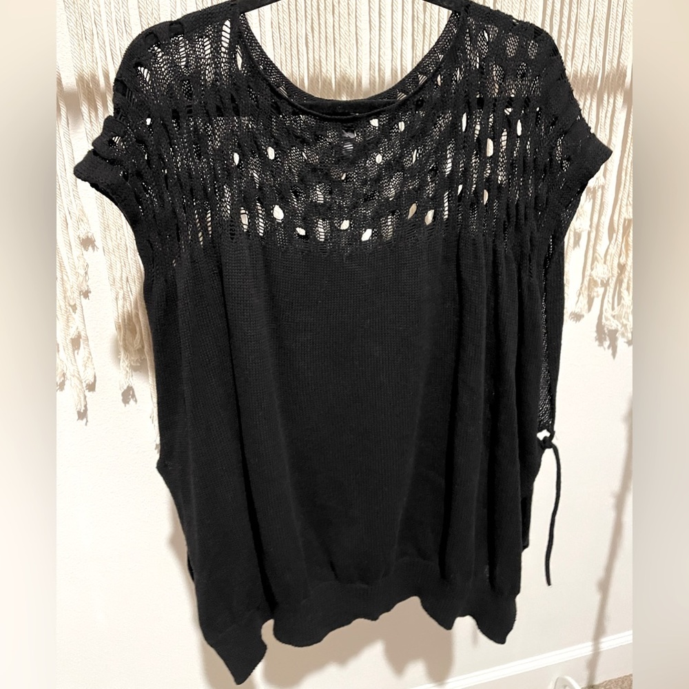 Simply Vera Vera Wang Modern Chic Poncho Style Cover-Up O/S